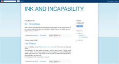 Desktop Screenshot of incapability.blogspot.com