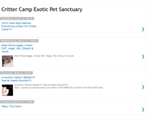 Tablet Screenshot of crittercampexoticpetsanctuary.blogspot.com