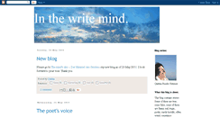 Desktop Screenshot of inthewritemind.blogspot.com