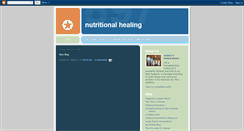 Desktop Screenshot of healingandnutrition.blogspot.com