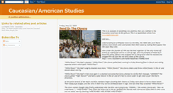 Desktop Screenshot of caucasianamericanstudies.blogspot.com