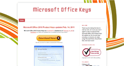 Desktop Screenshot of microsoftkey.blogspot.com