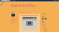 Desktop Screenshot of bekahbabbles.blogspot.com