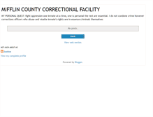 Tablet Screenshot of mifflincountyjail.blogspot.com