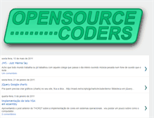 Tablet Screenshot of opensourcecoders.blogspot.com