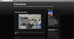 Desktop Screenshot of filosofranz.blogspot.com