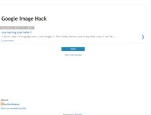 Tablet Screenshot of googleimagehack.blogspot.com