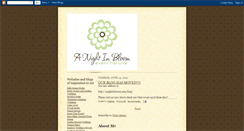 Desktop Screenshot of anightinbloomblog.blogspot.com