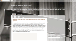 Desktop Screenshot of basiccreditcardstuff.blogspot.com