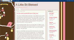 Desktop Screenshot of alittlebitblessed.blogspot.com