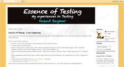 Desktop Screenshot of essenceoftesting.blogspot.com