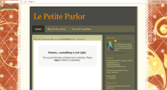 Desktop Screenshot of lepetite-parlor.blogspot.com