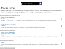 Tablet Screenshot of anneski-lyrics.blogspot.com