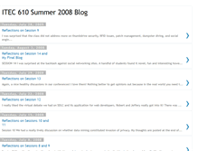 Tablet Screenshot of itec610summer08.blogspot.com
