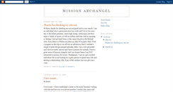 Desktop Screenshot of mission-archangel.blogspot.com