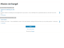 Tablet Screenshot of mission-archangel.blogspot.com