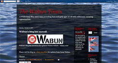 Desktop Screenshot of campwabun.blogspot.com