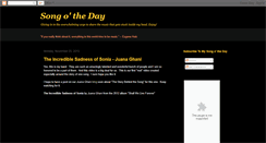 Desktop Screenshot of mysongotheday.blogspot.com