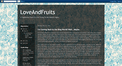 Desktop Screenshot of loveandfruits.blogspot.com