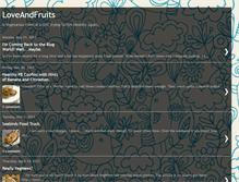 Tablet Screenshot of loveandfruits.blogspot.com