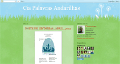 Desktop Screenshot of palavrasandarilhasrecife.blogspot.com