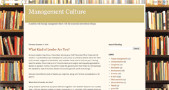 Desktop Screenshot of management-culture.blogspot.com