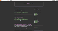 Desktop Screenshot of marishkajane.blogspot.com
