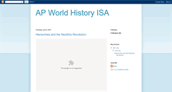 Desktop Screenshot of isaapworldhistory.blogspot.com