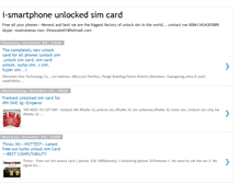 Tablet Screenshot of i-smartphoneunlockedsimcard.blogspot.com