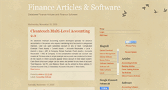 Desktop Screenshot of finance-software-download.blogspot.com