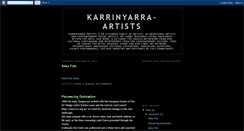 Desktop Screenshot of karrinyarra-artists.blogspot.com