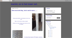 Desktop Screenshot of marietzoishetmaarnet.blogspot.com