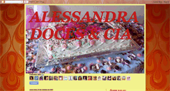 Desktop Screenshot of alessandradoces.blogspot.com