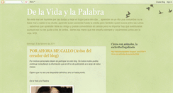 Desktop Screenshot of delavidaylapalabra.blogspot.com