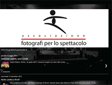 Tablet Screenshot of fotografidispettacolo.blogspot.com