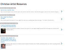 Tablet Screenshot of christianartistresources.blogspot.com