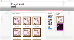 Desktop Screenshot of frugalmisfit.blogspot.com