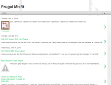 Tablet Screenshot of frugalmisfit.blogspot.com