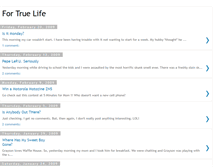 Tablet Screenshot of fortruelife.blogspot.com
