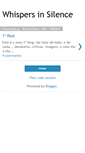 Mobile Screenshot of mysilentwhispers.blogspot.com