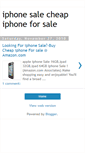 Mobile Screenshot of iphonesaleonline.blogspot.com