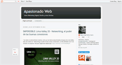 Desktop Screenshot of apasionadoweb.blogspot.com