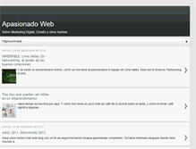 Tablet Screenshot of apasionadoweb.blogspot.com