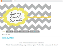 Tablet Screenshot of lovingeverysecond.blogspot.com