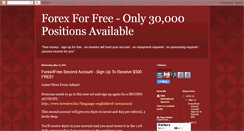 Desktop Screenshot of forex4free-info.blogspot.com