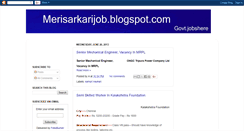 Desktop Screenshot of merisarkarijob.blogspot.com