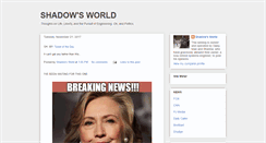 Desktop Screenshot of a-shadow-world.blogspot.com