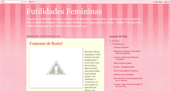 Desktop Screenshot of futilidadesfemininas.blogspot.com