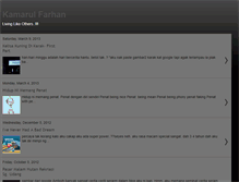 Tablet Screenshot of kamarulezhan.blogspot.com