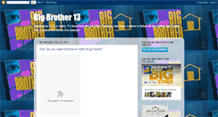 Desktop Screenshot of bigbrother13cbs.blogspot.com